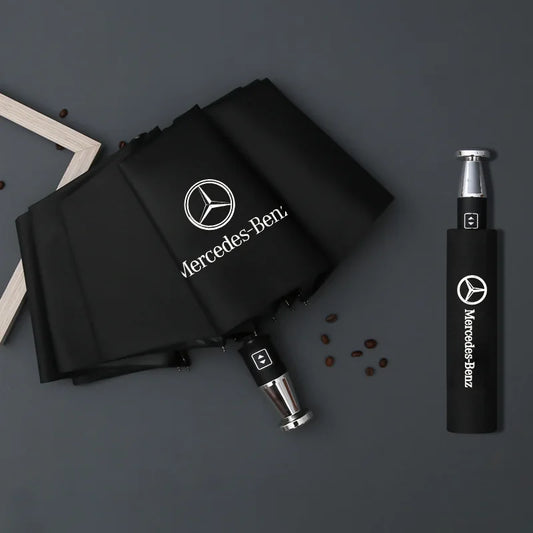 For Mercedes-Benz A C E S V Class AMG Sprinter GLC ML SLK SL Vito CLS GLA GLK Car Automatic Folding Windproof Sunshade Umbrella