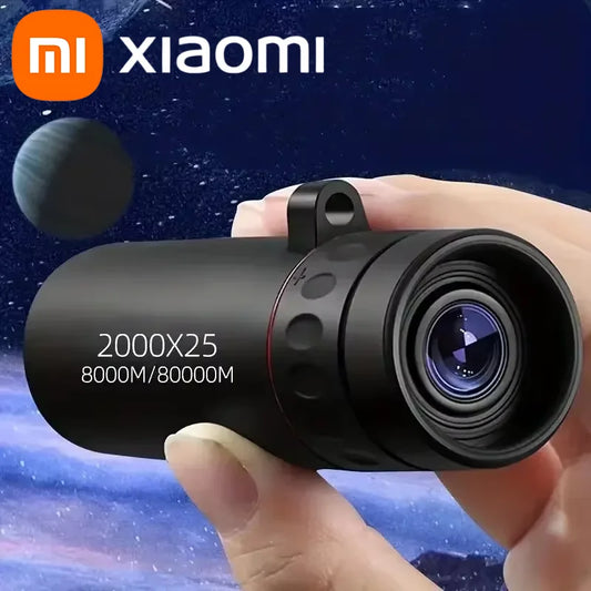 Xiaomi 2000x25 Hd Monocular Telescope Mini Portable Design Ideal For Camping, Hunting Birdwatching Lightweight Outdoor Telescope