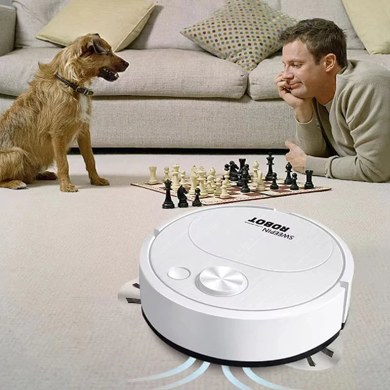 3In1 Intelligent Sweeping Robot Vacuum Cleaner Low Noise Floor Sweeper Rechargeable Automatic Home Office Vacuum Carpet Cleaner