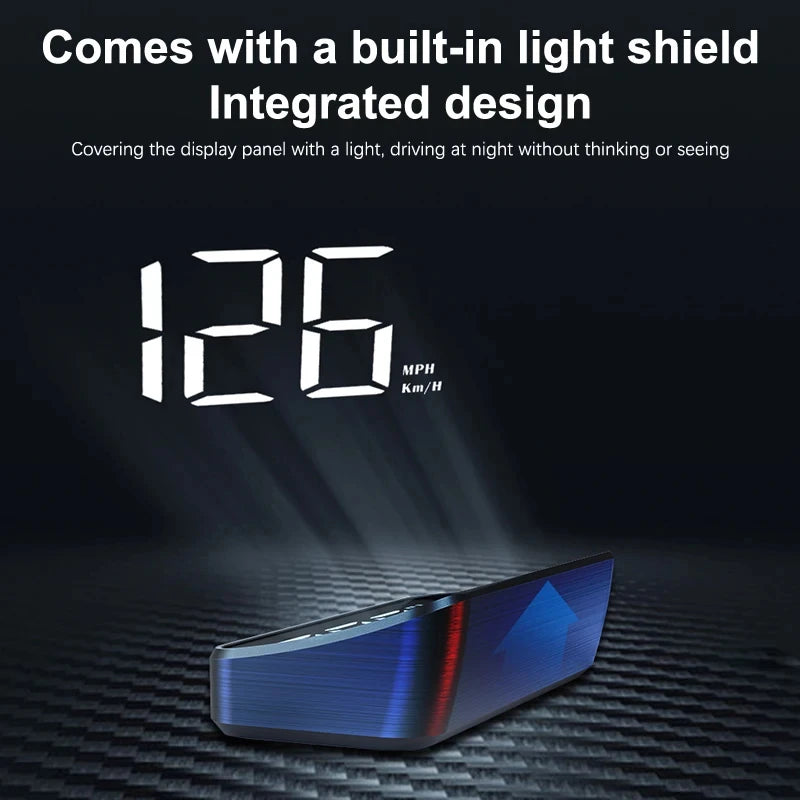 Xiaomi In-vehicle Speedometer HUD Head Up Display Digital Speed Mete GPS Compass Multifunctional Car Windshield Projector NEW