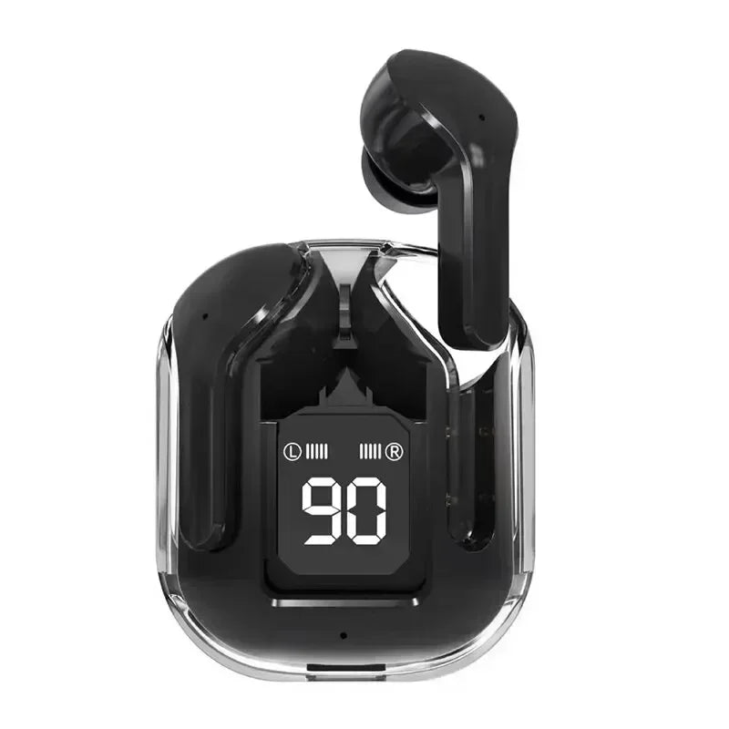 T2 Tws Wireless Bluetooth Headset Transparent Wireless Headphones Power Digital Display Stereo Sound Earphones for Smartphones