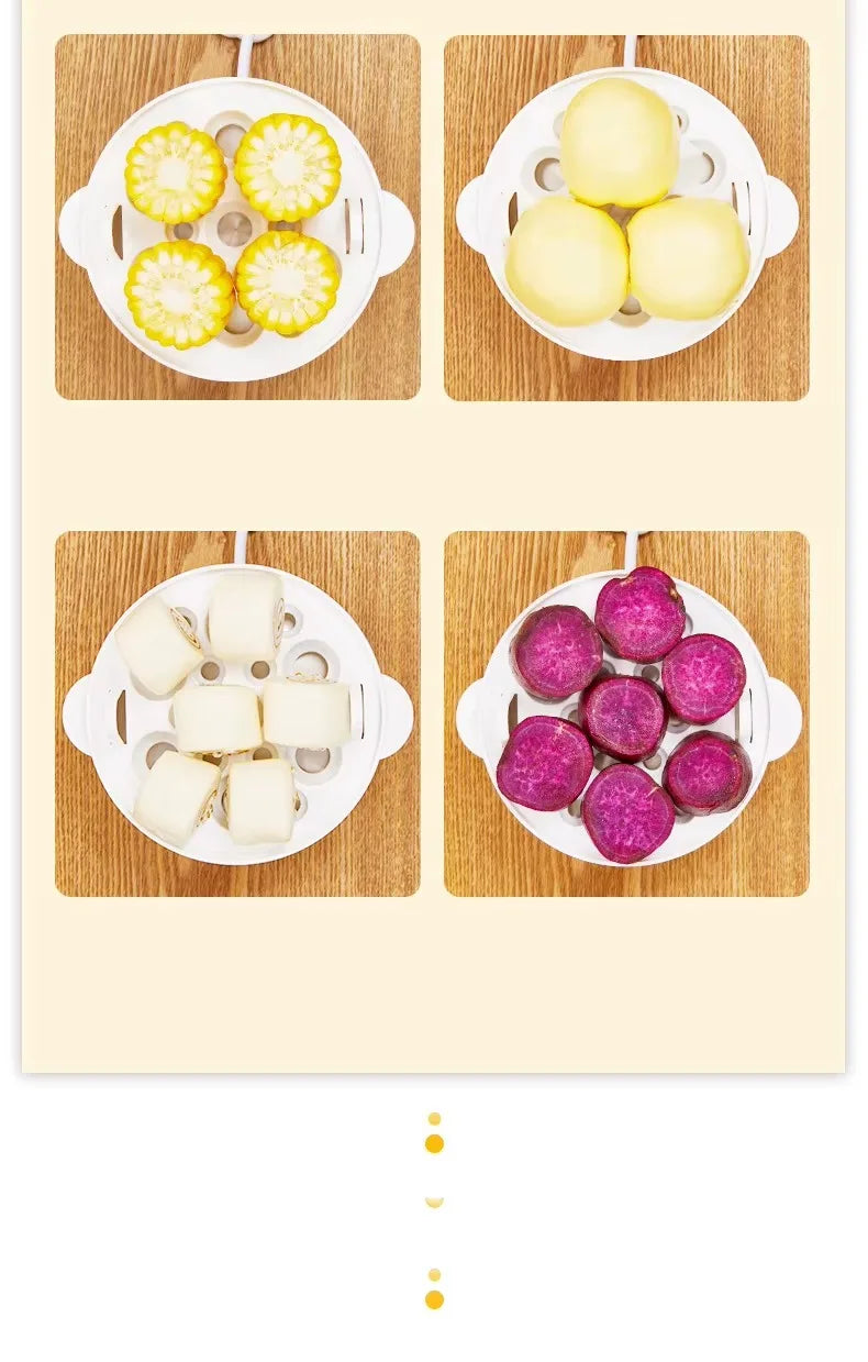 Multifunctional Electric Egg Cooker Automatic Egg Boiler 7 Eggs Mini Egg Streamer Kitchen Breakfast Machine Mini Egg Boiler