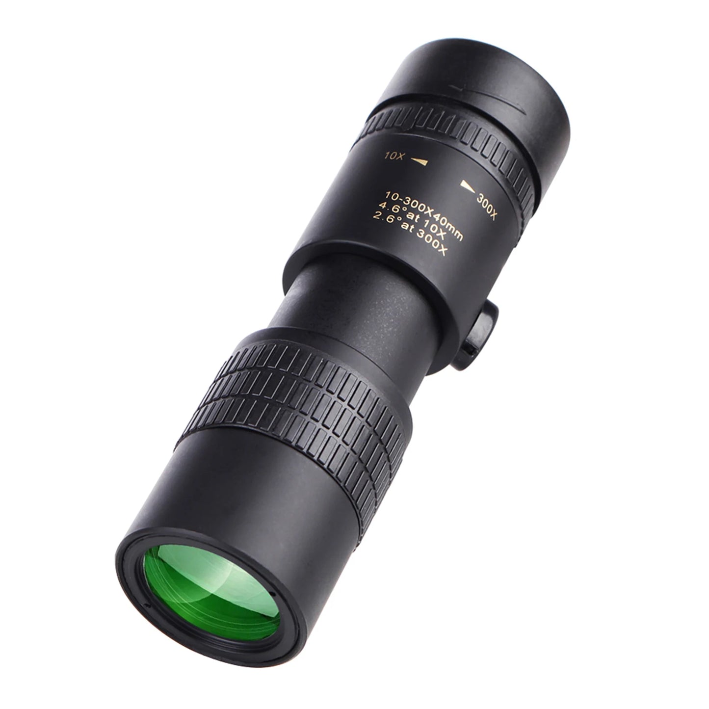10-300X40mm BAK4 Prism Monocular Telescope Spotting Scope with Smartphone Holder and Tripod for Adults Bird Watching For Outdoor