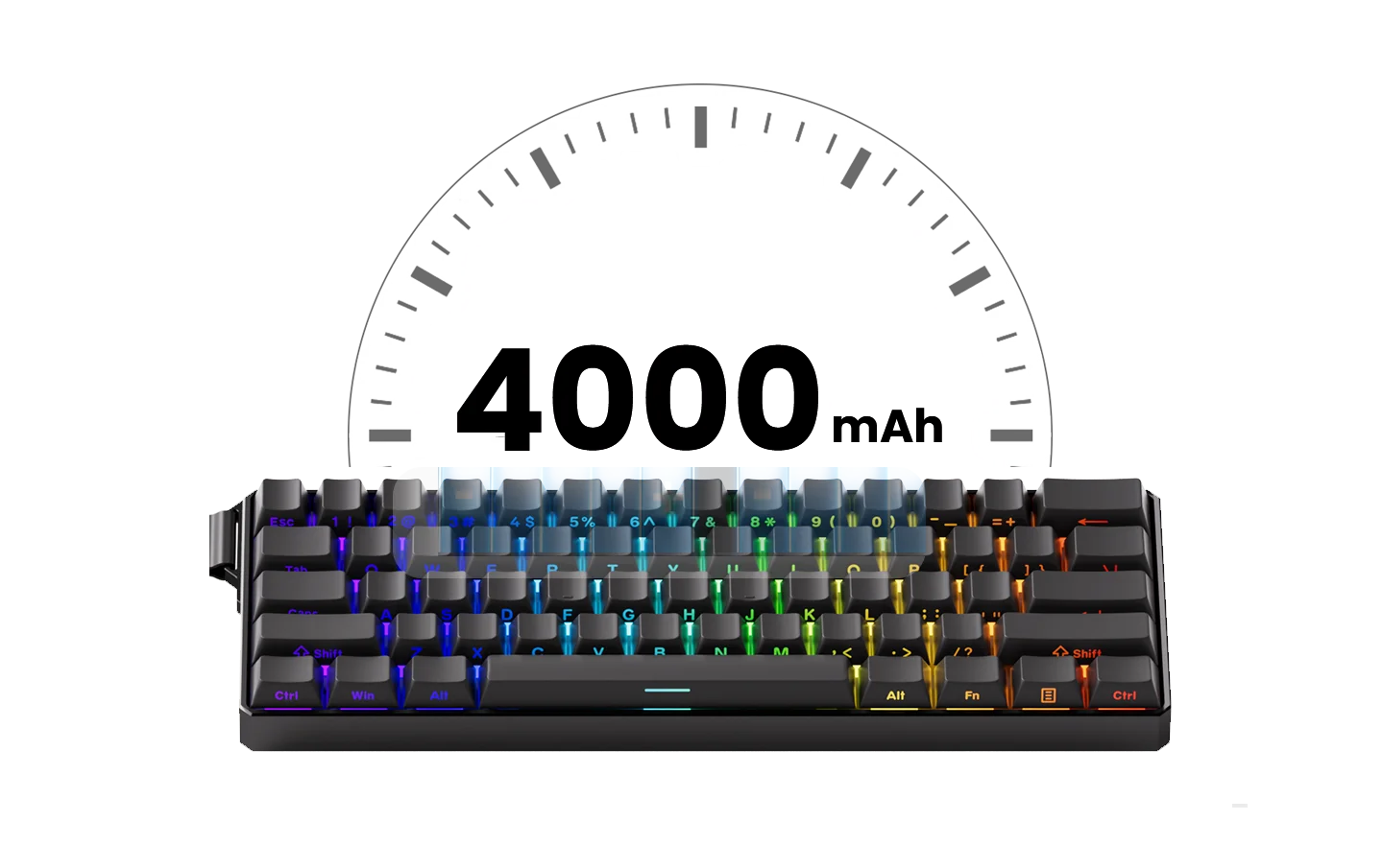 Akko MonsGeek FUN60 Mechanical Keyboard Magnetic Switch 60% Gaming Keyboards Rapid Trigger 0.01mm 8K ARGB HE/TMR Custom Keyboard