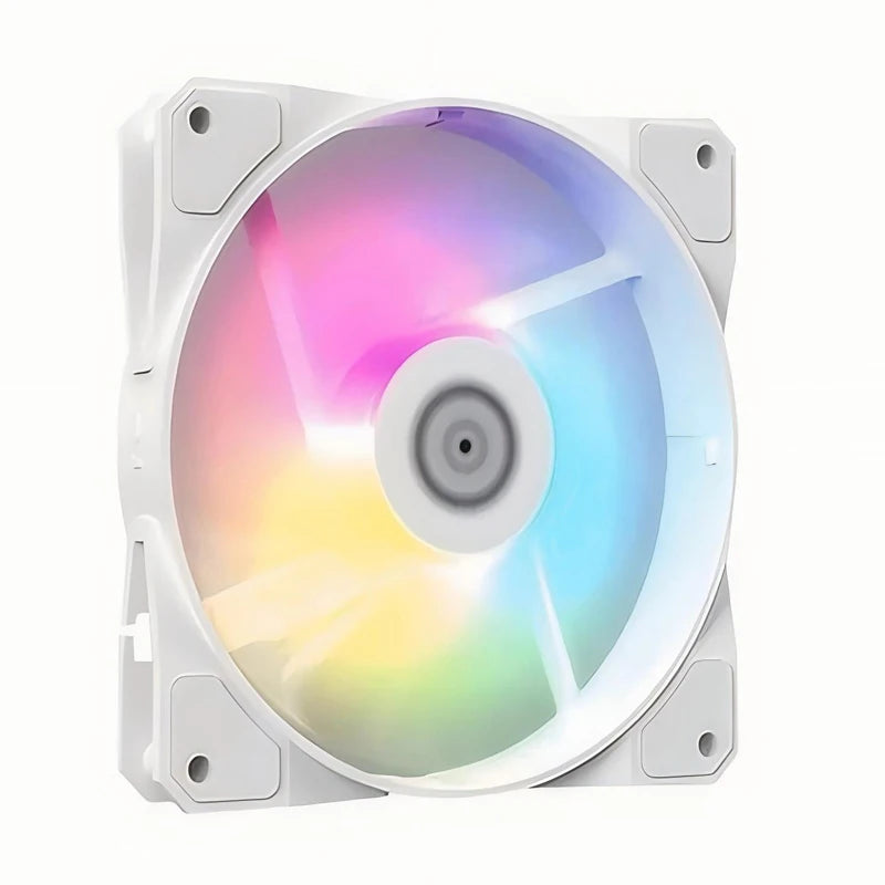 TEUCER P16 RGB FAN 120mm Pc Computer Case Fan Rainbow Heatsink 4PIN 12cm CPU Cooler Silent Fan