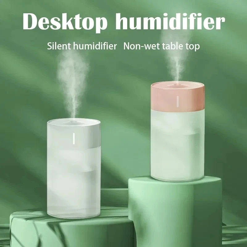 Luminous Humidifier Household Desktop Small Water Supplement Spray Air Humidification Usb Car Portable Night Light 260ml
