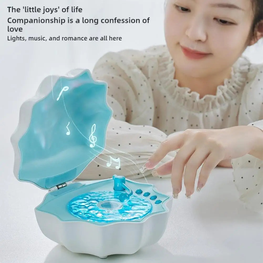 Creative Shell Light Wireless Bluetooth Speaker High-quality Subwoofer Sleeping Desktop Ornaments Romantic Gift For Friends