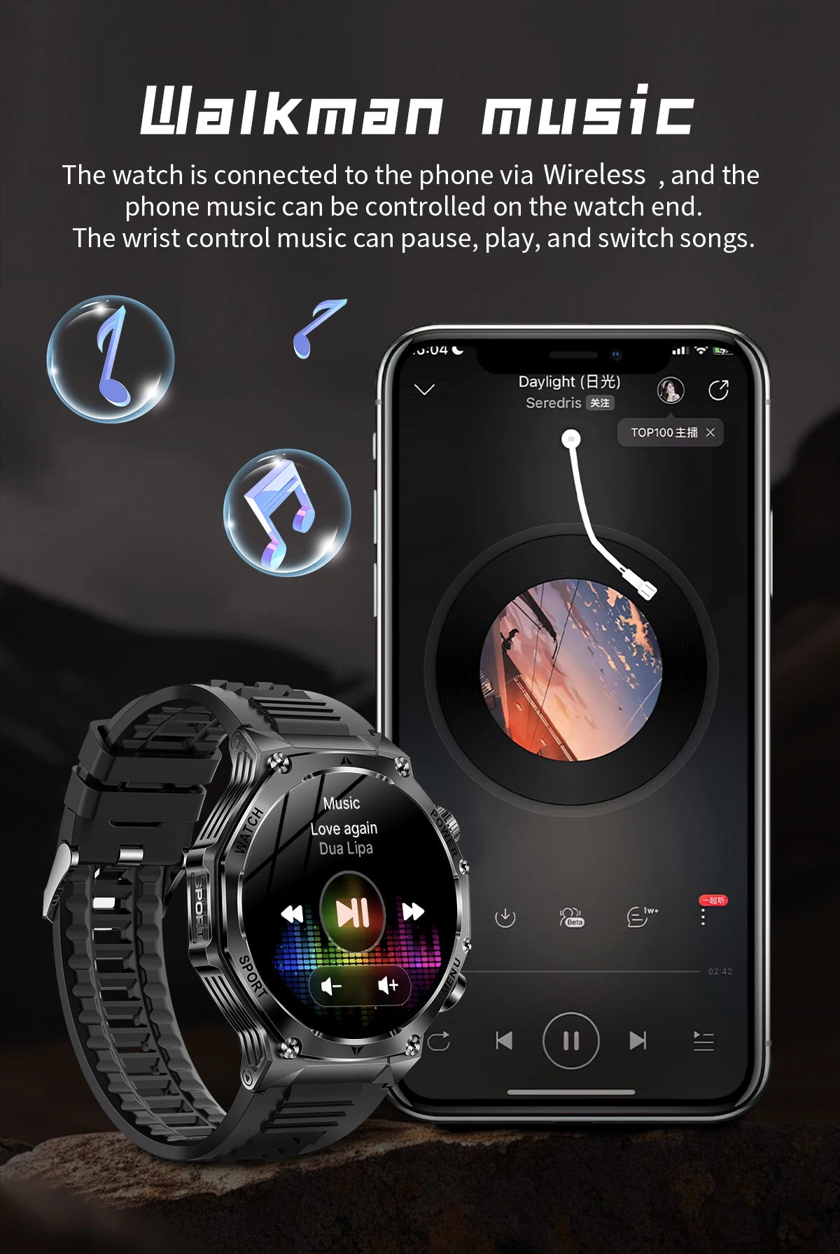 LIGE New Smart Watch Men 800mAh Ultra Long Battery Life Waterproof Outdoor Sport Watches Bluetooth Call Military Smartwatch 2025