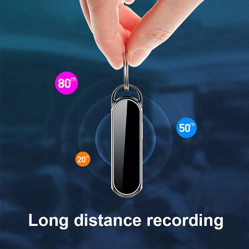 4-128GB Mini Digital Recorder Camera 256GB Keychain Voice Recorders One-click Recording/Video HD Noise Reduction Dictaphone