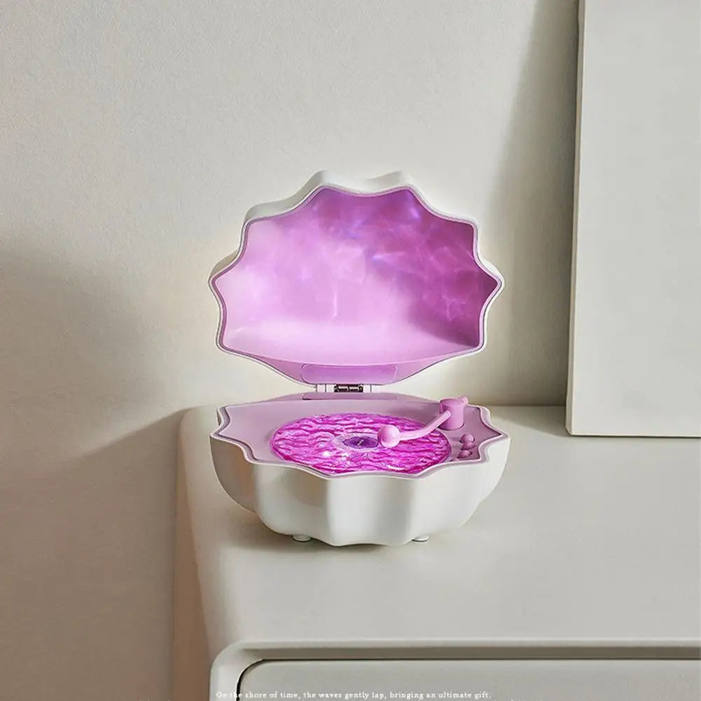 Creative Shell Light Wireless Bluetooth Speaker High-quality Subwoofer Sleeping Desktop Ornaments Romantic Gift For Friends
