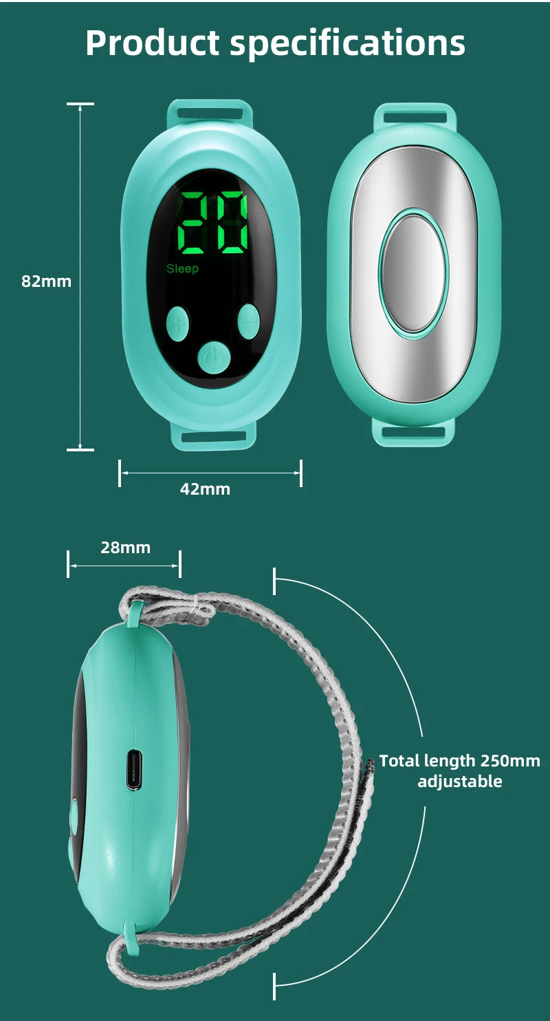 New Microcurrent Sleep Aid Device EMS Sleep Aid Machine Sleep Instrument for Insomnia Stress Anxiety Relief Palm Pulse Massager