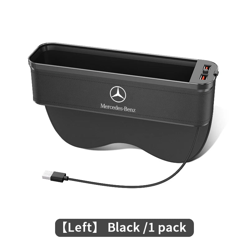 For Mercedes-Benz A B C E S V R Class AMG GLB GLC GLE SLC SLK SL ML Vito Viano Sprinter Pilot Car Seat Storage Case Seat Gap Box