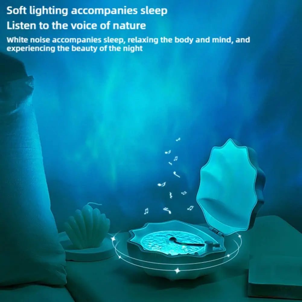 Creative Shell Light Wireless Bluetooth Speaker High-quality Subwoofer Sleeping Desktop Ornaments Romantic Gift For Friends