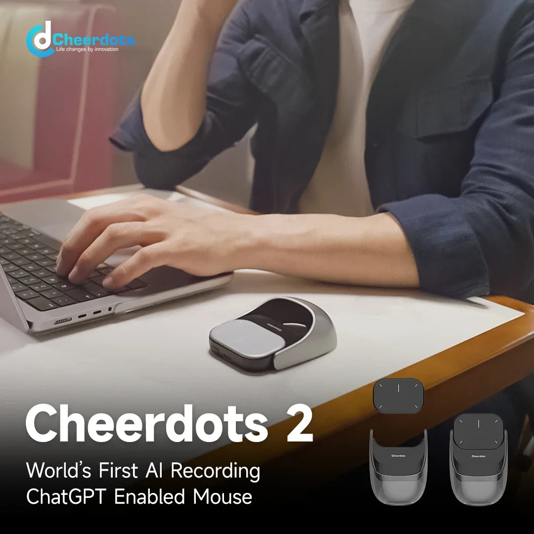Cheerdots Cheerdots2 Wireless Detachable Air Mouse 2Mode Touchpad All-in-one Pocket Lightweight Customized Office Gaming Mouse