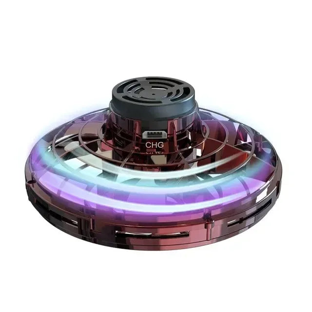 NEW LED Flying UFO Spinner Fingertip, Upgrade Flight Helicopter Gyro Flyorb Hover Ball, Mini Drone Aircraft Toy, Christmas Gift