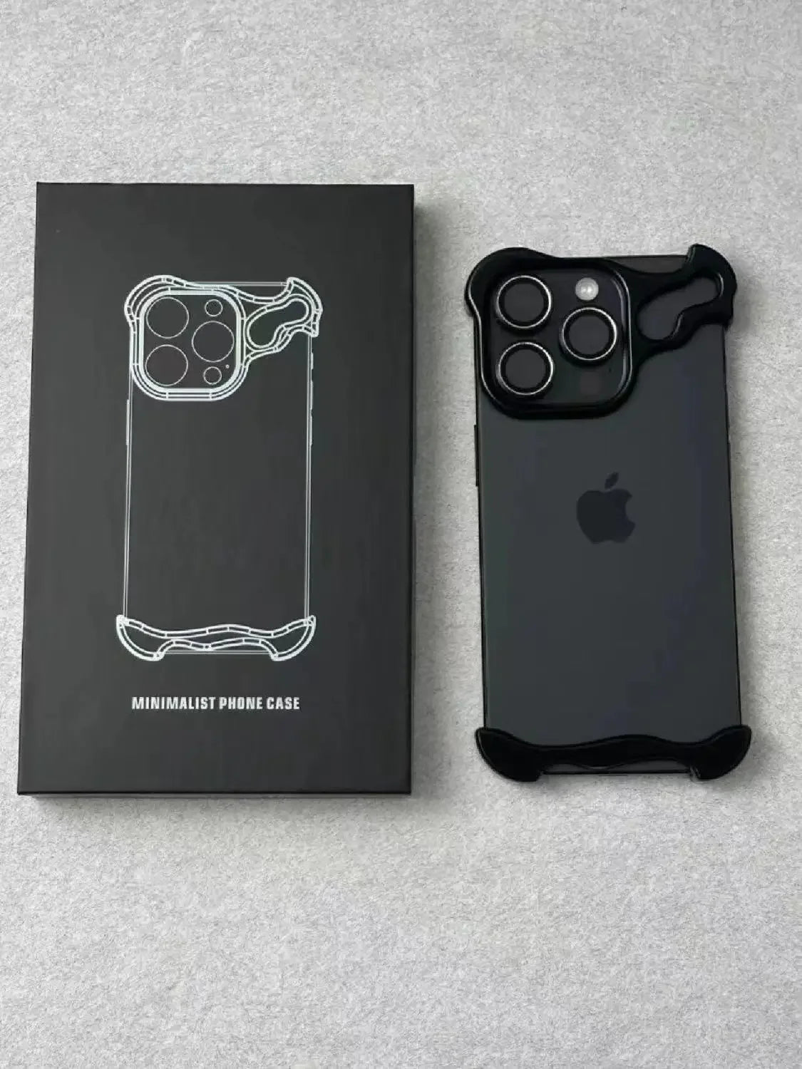 Irregular Metal Bumper Phone Case IPhone 16 15 14 13 Pro Max Plus with Lens Film Protection Bare Aluminum Alloy Shockproof Cover