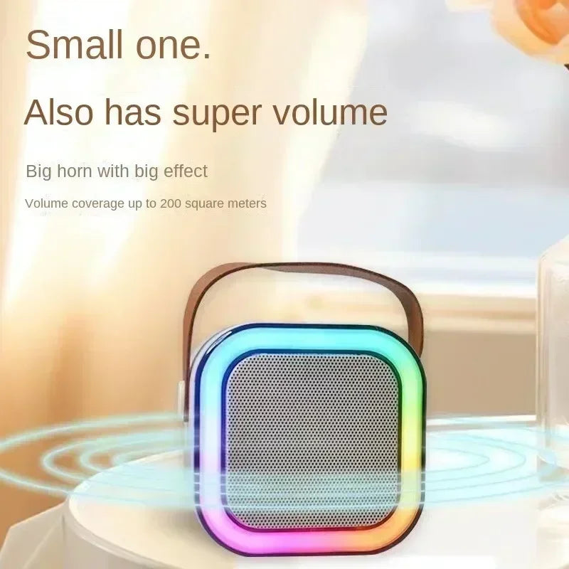 Altavoz K12 con micrófono, dispositivo con Bluetooth integrado, al aire libre transmisión en vivo, karaoke en casa, gran oferta