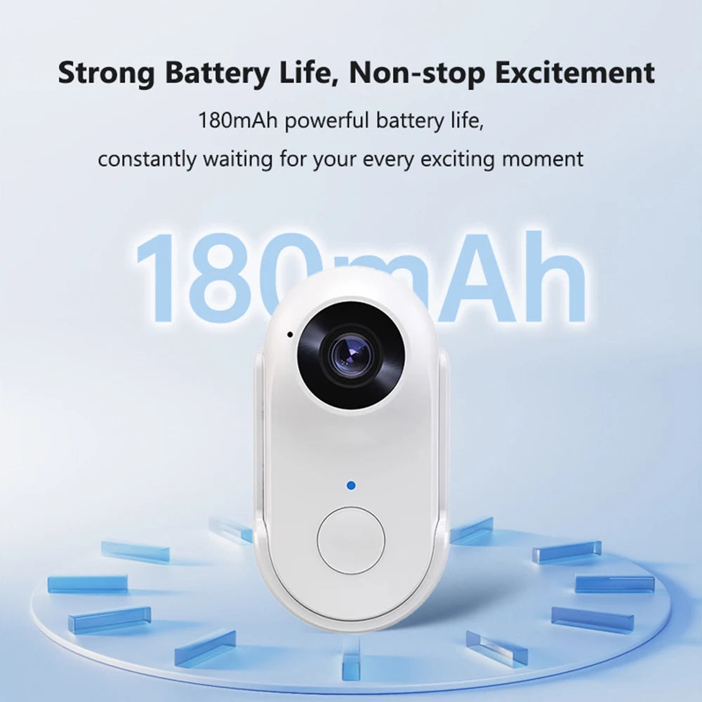 BOBLOV W4 2K Mini Body Camera Wearable 64GB Camera 360°Rotatable Clip & Magnetic Clip 800mAh Battery recording Cam For Outdoors