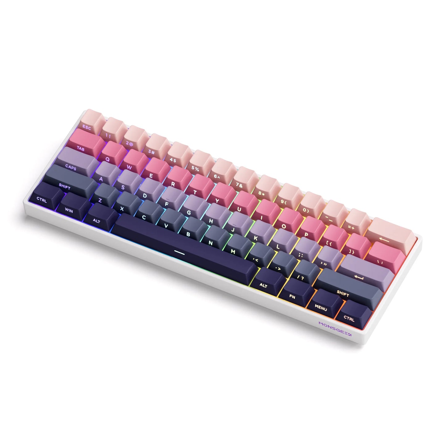 Akko MonsGeek FUN60 Mechanical Keyboard Magnetic Switch 60% Gaming Keyboards Rapid Trigger 0.01mm 8K ARGB HE/TMR Custom Keyboard