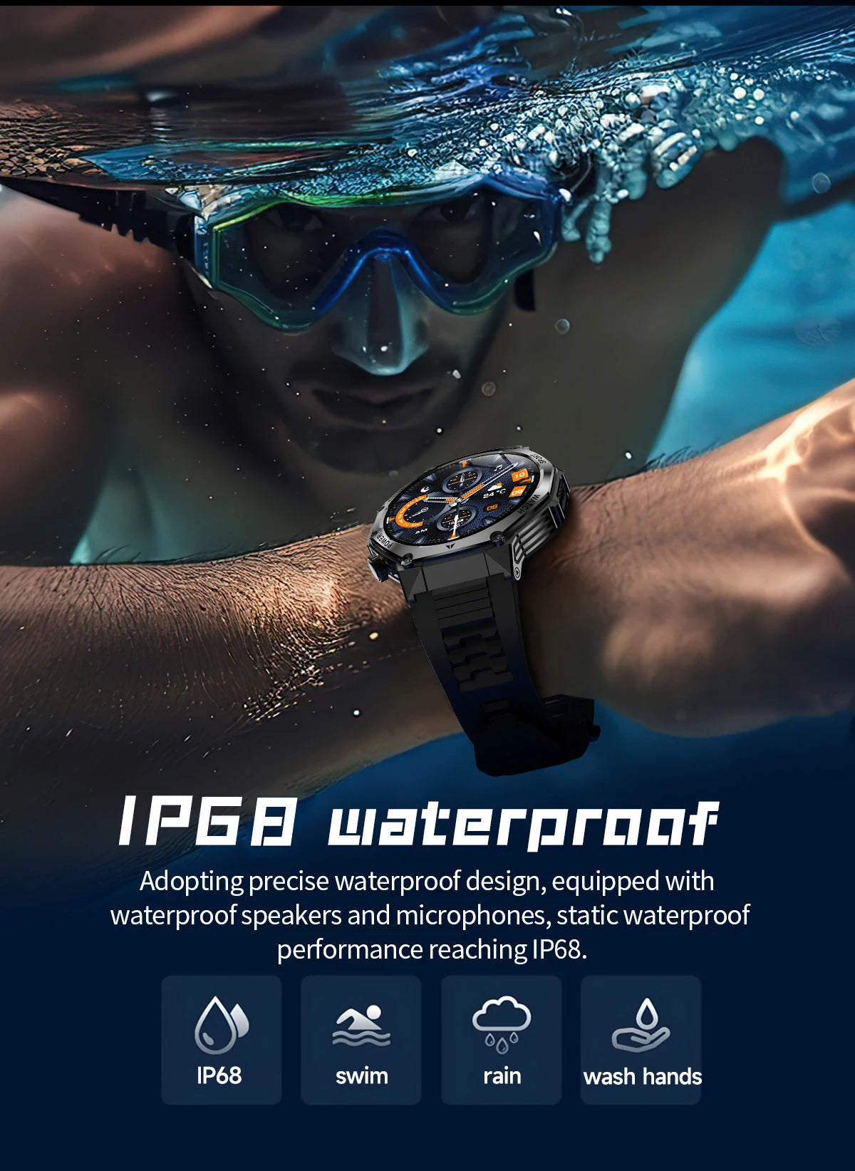 LIGE New Smart Watch Men 800mAh Ultra Long Battery Life Waterproof Outdoor Sport Watches Bluetooth Call Military Smartwatch 2025