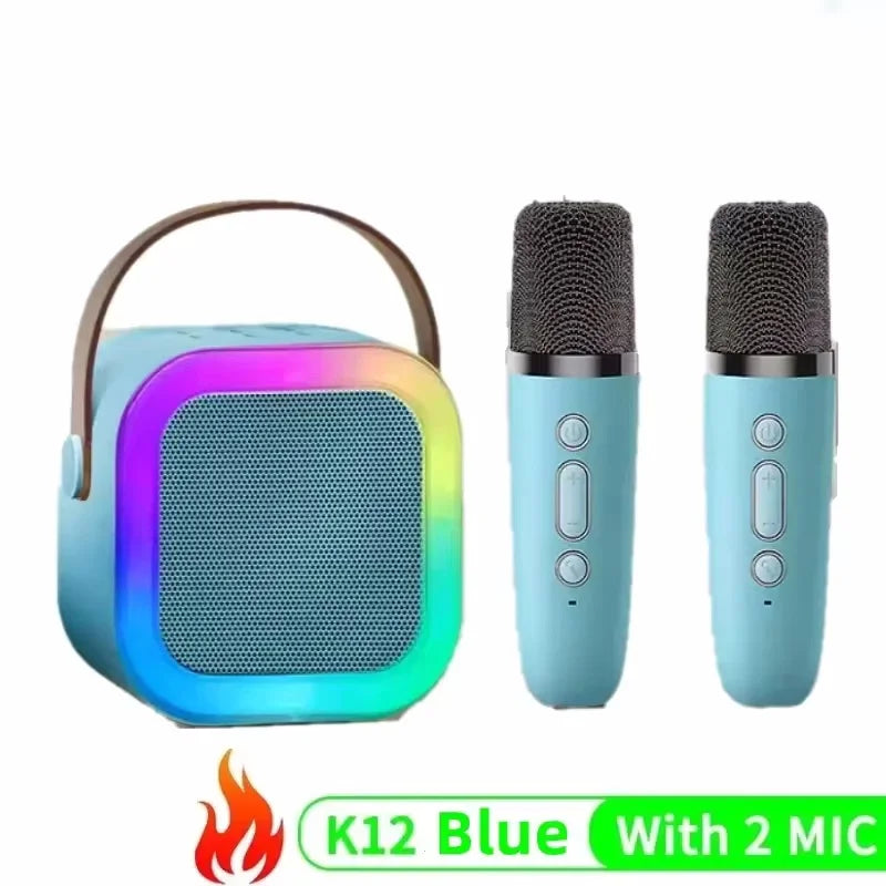 Altavoz K12 con micrófono, dispositivo con Bluetooth integrado, al aire libre transmisión en vivo, karaoke en casa, gran oferta